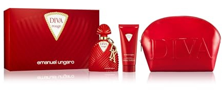 Emanuel Ungaro Diva Rouge 3 Piece Gift Set: Eau de Parfum 100ml - Body Lotion 10