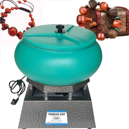 DPQYJPP Polisseuse vibrante à gobelet 10/12/17 Pouces, polisseuse à Manchon, Machine de Polissage par Vibration, pour meuler et polir la Surface de la pièce, Accessoires de Bijoux,17in