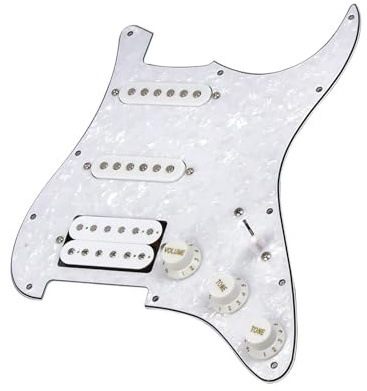 Loaded Pickguard Tonabnehmer Set Vorverdrahtetes Schlagbrett Für E-Gitarre SSH 11 Löcher Geladene Keramikmagnet-Tonabnehmer
