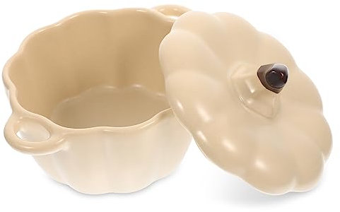PRETYZOOM Ciotola Per Zuppa Di Zucca in Ceramica Pentola Per Stufato Da Cucina Ciotola Per Insalata E Al Vapore Leggera