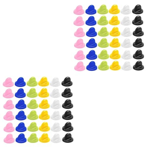 SEWACC 120 Stk Schmetterlingshutschnalle Pin-keeper Kunststoff-pin-rückseiten Sicherungsstifthalter Stift Liefert Stiftschlösser Stiftrückseiten Für Emaillestifte Plastik