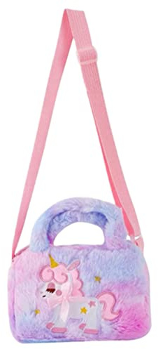 COLLBATH Plüsch Einhorn Schultertasche Umhängetasche für Kleine Mädchen