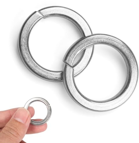 FOMGIIN Rondelle Elastiche Acciaio Inossidabile M20, 2 Pezzi Rondelle Elastiche a Spirale DIN 127 Forma B, Rondella a Molla di Sicurezza in Acciaio Inox A2 V2A, con Blocco Elicoidale