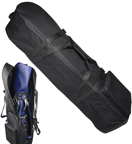 Borsa da viaggio da golf con ruote, borsa da viaggio per club da golf | da viaggio robusta in Oxford 900D nera,custodia protettiva impermeabile per borsa da golf, borse da trasporto per club