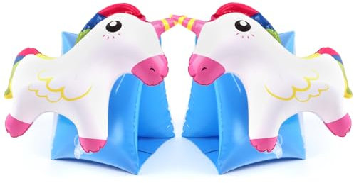 Schwimmflügel für Kinder 3-6 Jahre | Schwimmhilfe mit Sicherheitsventil, Schwimmflügel bis 30kg| Aufblasbarer Schwimmring für Kleinkinder und Anfänger