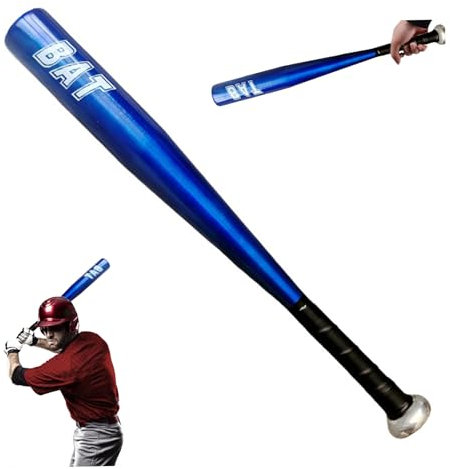 Mazza da baseball da 20 pollici portatili robusti in lega di alluminio metallo bastone da baseball bastoncino leggero per allenamento di pratica all'aperto, ma metal