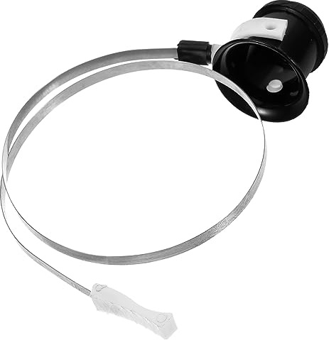 NUOBESTY Stirnbandlupe 5-Fach aus Stahl Kunststoff Acryl für Uhrenreparatur | 1 Satz, Ergonomische Kopfvergrößerung, Praktisch und Komfortabel, für Uhrmacher und Kleine Objekte