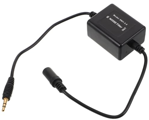 OSALADI Filtro Audio Aux per Auto Isolatore Rumore Ronzii e Disturbi Statici Miglioramento Suono Cristallino per Casse Auto e Impianti Domestici Compatto e Portatile