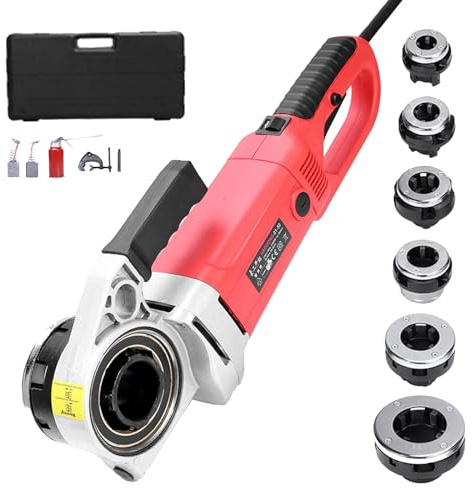 smafoseedding Strumento Idraulico Portatile per Filettare Tubi, Filettatrice per Tubi per Carichi Pesanti 2300w, per Filettare 22~60 Mm di Diametro di Tutti I Tipi di Tubi dell'Acqua