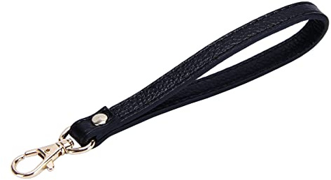 VanEnjoy Genuine Leather Keychain Wristlet Keychain Strap for Wallet Purse Clutch Cellphone Wristlet Key