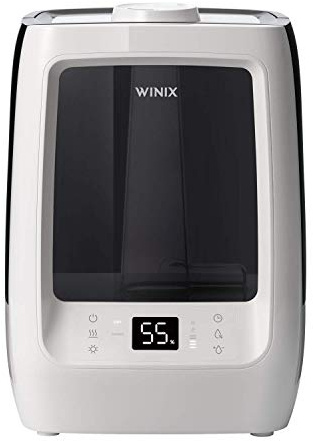 WINIX L500 Luftbefeuchter Ultraschall Schlafzimmer 50m² 400ml p/s 7,5L | 400ml/h Befeuchtungsleistung, Hot & Cold Mist, Aromazerstäuber, Auto-Modus mit Hydrostat für optimale Raumluft
