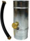 SÜDMETALL - Premium Zink Regenwassersammler 120 mm mit Schlauch- und Fassanschluss für das Fallrohr - Titanzink Regensammler 75% Wasser-Ertrag - Wassersammler für Regentonnen vom Fachhandel entwickelt
