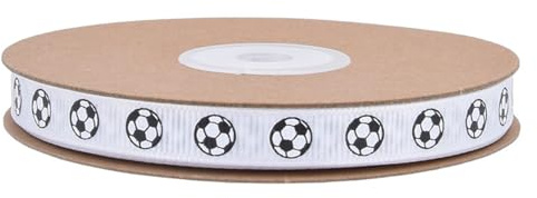 Fußballband für Fußball, Geschenkverpackung, Kuchendekoration, Geschenkband