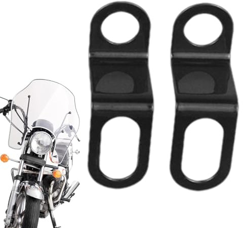 Generisch Blinkerverlagerung hinten, Motorrad-Blinkerhalterung, 2 Stück Motorrad-Rücklicht-Umsetzhalter, Einfach zu installierender Metall-Blinker-Z-Halter für die meisten Motorräder