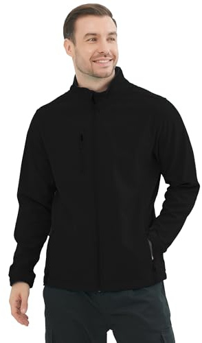 MISEMIYA - Giacca Softshell da Lavoro Invernale Softshell Professionale da Uomo. RIF: 6432 - Large, Nero