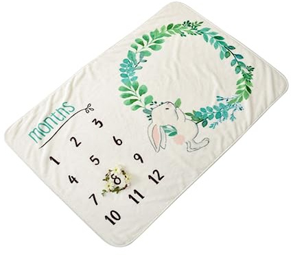 TOYANDONA Flannel Babydecke Für Fotoshootings Monatsdecke Für Neugeborene Erinnerungsdecke Für Babyfotos Weiche Atmungsaktive Babyfotohintergründe Flanell Hautfreundlich Waschbar Und