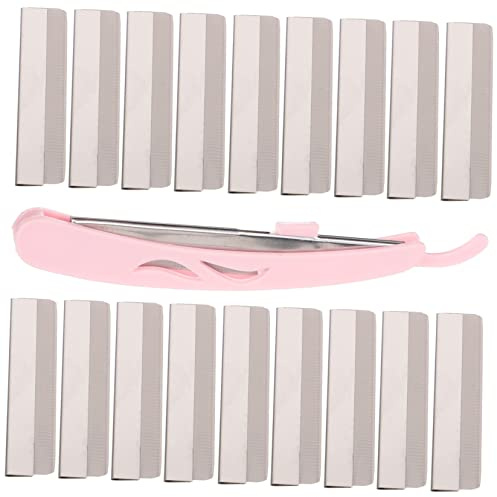 FRCOLOR 1 Satz Klinge zum Trimmen der Augenbrauen Trimmerschere Gesichtsklinge Brauengel klar Brauen Rasierer trimsher razor Trimmer für Augenbrauenrasierer Augenbrauenpflegeset Kunststoff
