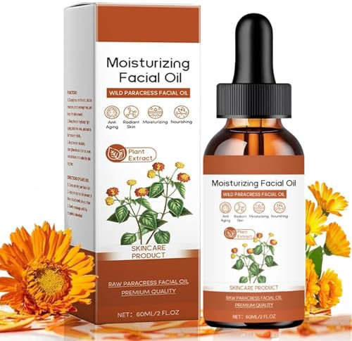 Huile De Paracress Pure Et Biologique, Sérum De Paracress Pour Le Visage Biologique, Facial Serum Organic, Huile Essentielle Hydratante Anti-âge Pour Réduire Les Rides Et Ridules (1)