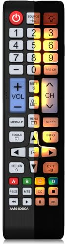 MYHGRC Reemplazo Mando TV Samsung, Mando a Distancia para Samsung TV LCD LED Smart TV con Retroiluminación