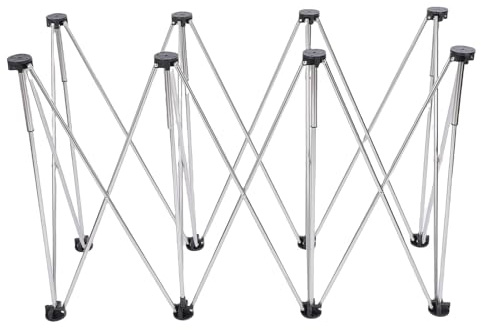Hyuduo 800KG Load Capacity, Stainless Steel Material, 6 Legs Workbench with Unique Folding Mechanism, Easily Transportable, Ideal for Woodworking