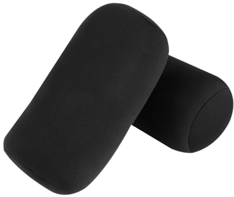 TOYZFRIENDY Almohadas Cilíndricas Cuello 2 Piezas de Poliéster Spandex y Espuma Cómodas para Decoración del Hogar y Soporte Cervical