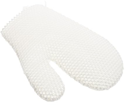 HAPINARY Honeycomb Bath Gloves for Exfoliation Body Scrub Mitts for Shower Cleaning Men and Women Use Deep Cleaning Scrubber Gloves