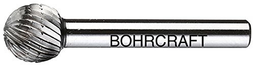 HSS-Frässtift Form D Kugel 8,0 mm/Einfachverz. mit Spanbrecher in BC Verp.