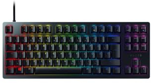 Razer Huntsman Tournament Edition - Tenkeyless Gaming Tastatur mit Linear Optical Switches für Auslösen in Lichtgeschwindigkeit - US Layout | Schwarz