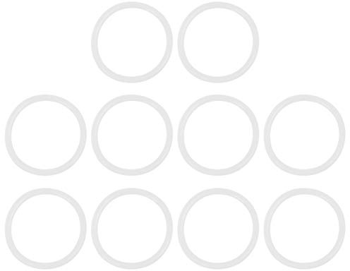 X AUTOHAUX 10Stk. Silikon O-Ringe 42mm OD 35mm ID 35mm Breite Dichtung Weiß | VMQ, Für Kompressor Ventile Rohr Reparatur