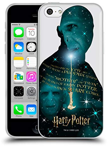 Head Case Designs Officially Licensed Harry Potter Voldemort Yew Wand Deathly Hallows XXXVIII Soft Gel Case Compatible With Apple iPhone 5c