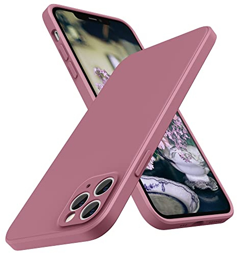 SURPHY Hülle Kompatibel mit iPhone 11 Pro Max Hülle, iPhone 11 Pro Max Hülle Silikon, Flache Kante Silikon Handyhülle für iPhone 11 Pro Max 6,5 Zoll Silikon Slim Dünn Case Schutzhülle, Flieder Lila