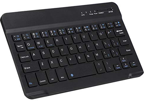 Clavier Bluetooth sans Fil 7-8 Pouces en Alliage D'aluminium Léger et Mince pour Android et for iOS - Noir