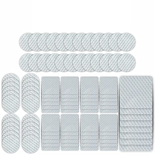 Furniture Pads For Wooden Floors Floor Protector Felt Feet Chair Legs Anti Skid Rubber Protectors Sofa Dining Table Moving Sliders Self Adhesive Non Slip Tool Diy Home Use (Pack Of 56)