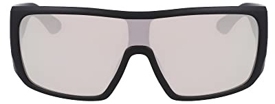 DRAGON Herren Rocker Sonnenbrille, Mattschwarz mit Lumalens-Silberionen-Gläsern, Einheitsgröße