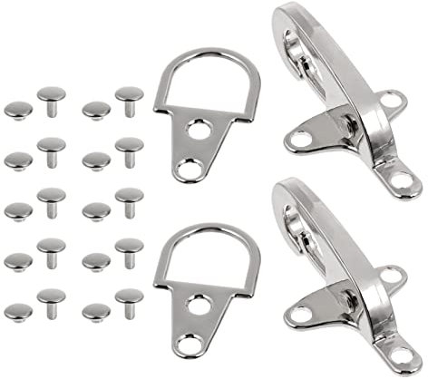 GALPADA Metall Gürtelschnallen Satz 2 Paare Zinklegierung 5cm Öffnung Dekorative Schnallen für Mäntel Daunenjacken Rucksäcke Bekleidungszubehör Leichtes Design Einfach Austauschbar