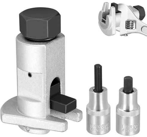 Rikmody Hydraulic Shock Absorber Removal Tool, Strut Leg Pry Socket Strut Nut Tool, Suspension Strut Spreader Tool Universal Car Strut Shock Absorber Removal Tools, 3pcs