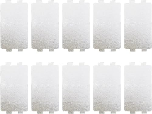 10 piezas de placa de mica para microondas, cubierta de guía de ondas, placas de mica, placa de reparación de guía de ondas de disco de mica para reparación de reemplazo (11,5 * 6,5 cm)