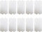 10 piastre mica per forno a microonde, piastra ondulata, copertura per forno a microonde, per cucina domestica, forno a microonde, disco mica Waveguide, piastra di riparazione per riparazione di