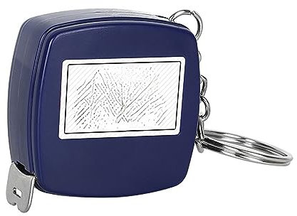 UNbit Mètre ruban, petit ruban à mesurer de 1 m, ruban à mesurer portable avec porte-clés (Color : Blu)