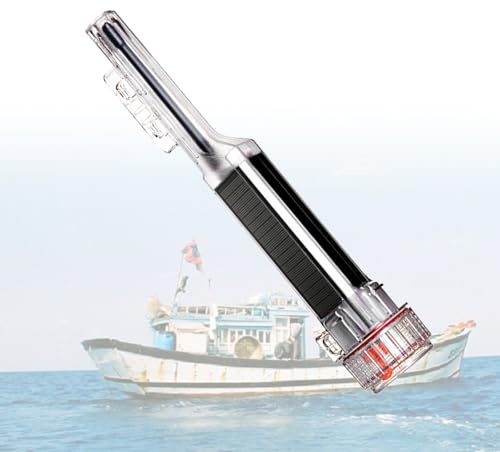 EnweMahi AIS Medidor De Posicionamiento De Red, Buscador De Redes De Pesca con Carga Solar, 8-10 NM, Resistente Al Agua IP67, Localizador De Redes De Pesca, para Pesca, Cría, Advertencia De Edificios