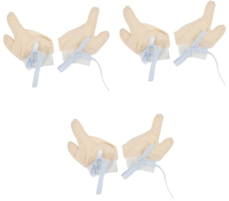 TOYANDONA 3paia Guanti Per Ragazzo Ragazza Antisucchiotto Regolabili e Traspiranti Comodi Guanti Per Ragazzo Ragazza Per Prevenire Mordersi Delle Dita Da Materiale Resistente e Facile Da