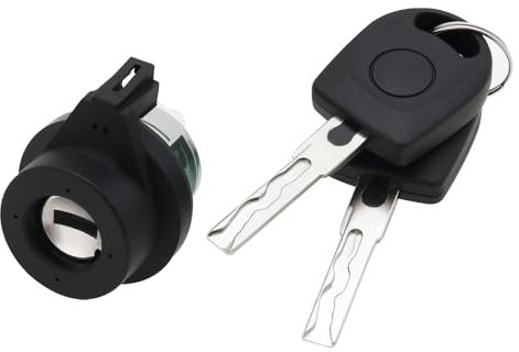 VGOL 1PC Blocco Interruttore Di Accensione Con 2 Chiavi 8E0905855A 107905855C 6L0905855D Compatibile Con VW Golf 5 Compatibile Con Jetta T5 Compatibile Con Octavia 1Z