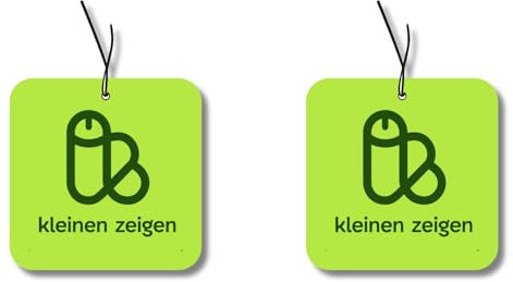 2x Duftbaum mit 'kleinen zeigen' Motiv, Auto lustig Duftspender, Duftbaum Auto tuning, Lufterfrischer, Duftanhänger Auto Set, Scherzartikel