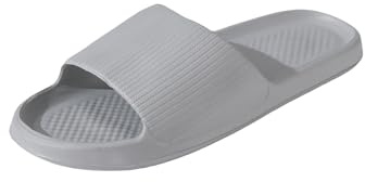 R-ISLAND Chanclas Hombre, Adulto, Hecho con EVA, Muy ligero y comodo,Perfectamente para piscina,playa,ducha..etc(Gris 44/45)