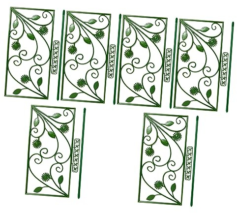 ibasenice Traliccio per Piante Rampicanti 6 Pezzi in Materiale Stabile per Giardino e Interni, Supporto per Piante da Vaso e Rastrelliera Decorativa per Fiori e Rampicanti