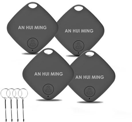 Air Tracker Tag 4er Pack, Smart Tracker Tag Kompatibel mit Apple Wo ist?(iOS NUR,Android Nicht unterstützt), Schlüssel Finder für iPhone, für Gepäck/Koffer/Brieftasche