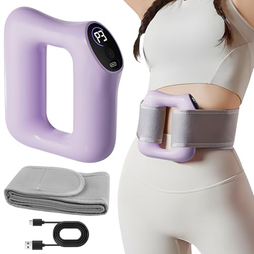 Multifunktionaler Ganzkörper-Faszienring, Elektrisches Faszien-Massagegerät mit 5 Intensitäten & 3 Frequenzen, Hochfrequenz-Vibration gegen Cellulite für Bauch, Beine, Rücken mit Verstellbarem Gurt