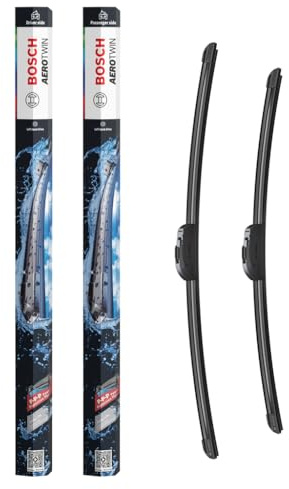 Bosch Aerotwin Aerotwin eAR 801 S Front-Scheibenwischer - Set mit 2 Ersatz-Scheibenwischern und vormontiertem Multi-Clip-Adapter - 2 Wischblätter, 600 mm und 530 mm - in platzsparender Verpackung