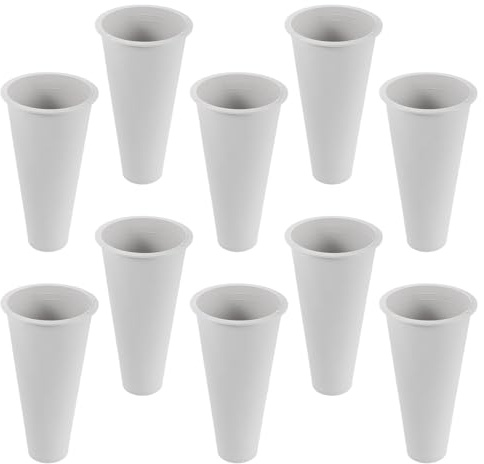 Healifty Set da 10 Vasi Commemorativi in Plastica per Fiori da Tomba, Portafiori per Lapidi Paletto, Vaso da Cimitero Alto 16,5 Cm per Decorazioni Funerarie e Cerimonie Commemorative