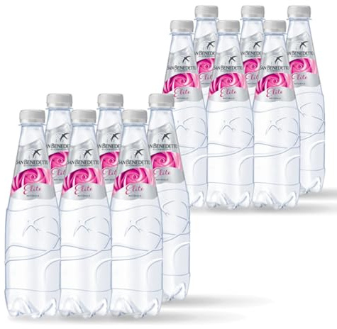 Acqua San Benedetto Elite Minerale Naturale 1l x 12 | Fonte Primavera Oligominerale | Confezione da 12 Bottiglie da 1000ml
